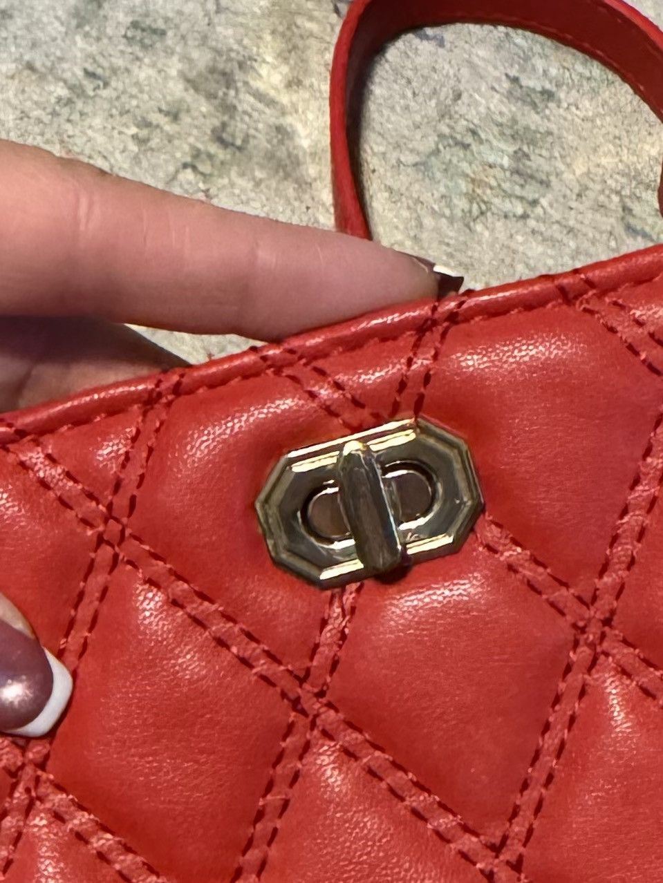 Other Emperia Red Quilted Leather Crossbody Size ONE SIZE - 6 Thumbnail