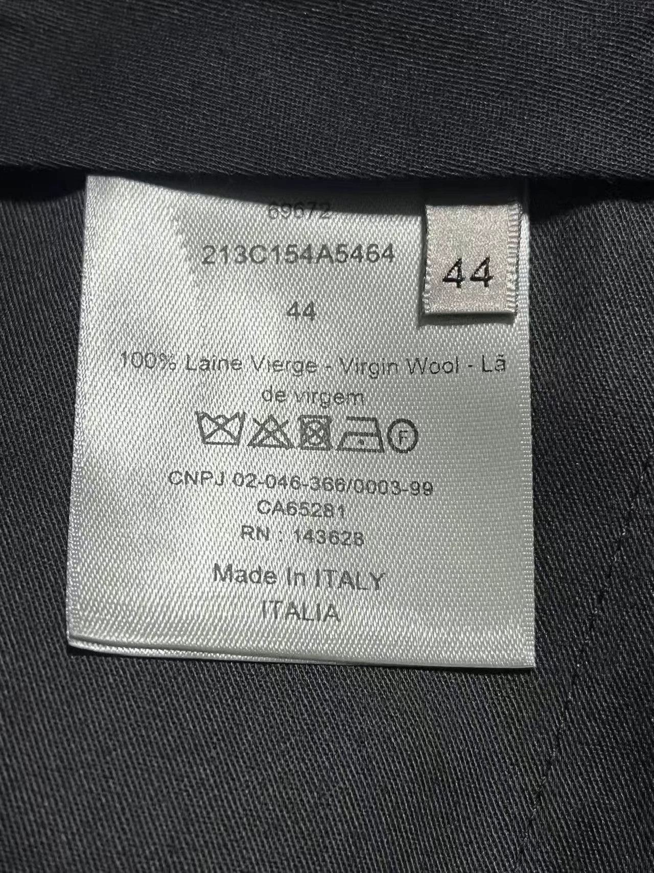 Dior DIOR New 100% Wool Straight Fit Navy Trousers 44 Size US 28 / EU 44 - 5 Thumbnail
