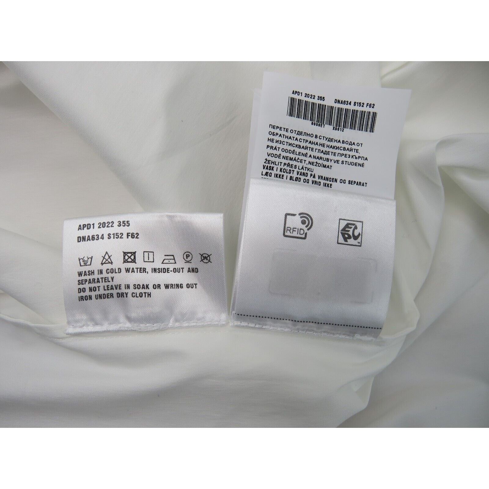 Prada PRADA DNA634 WHITE LONG SLEEVE FORMAL POPLINE BLOUSE 36 2 Size XS / US 0-2 / IT 36-38 - 12 Thumbnail