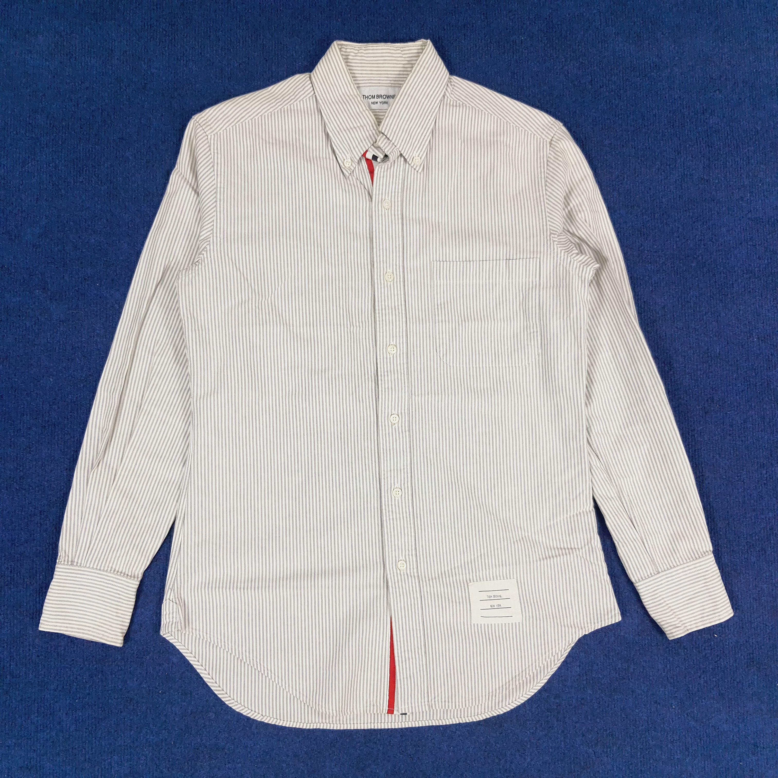 Thom Browne × Vintage Vintage Thom Browne New York Striped Button Up Shirt Size US S / EU 44-46 / 1 - 1 Thumbnail