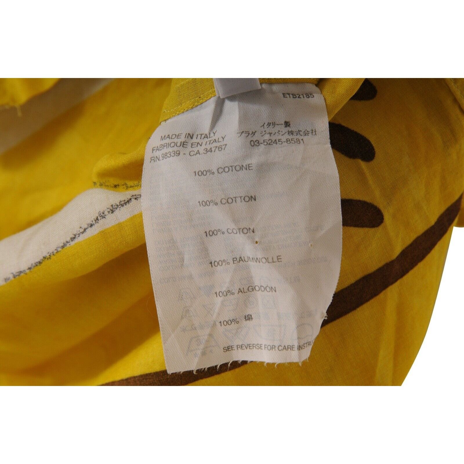 Prada SS05 Sail Boat Bee Yacht Button Down Yellow - 02352 Size US M / EU 48-50 / 2 - 9 Thumbnail