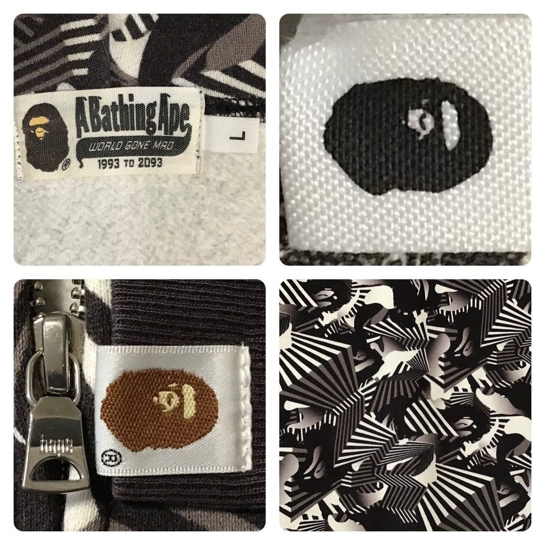 Bape BAPE Dazzle Camo Shark Full Zip Hoodie a bathing ape Size US L / EU 52-54 / 3 - 8 Thumbnail