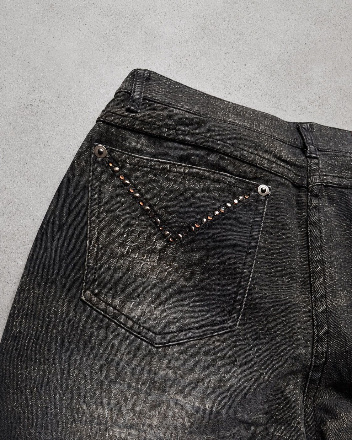 Japanese Brand GK phyton lace up flare jeans Size US 26 / EU 42 - 7 Thumbnail