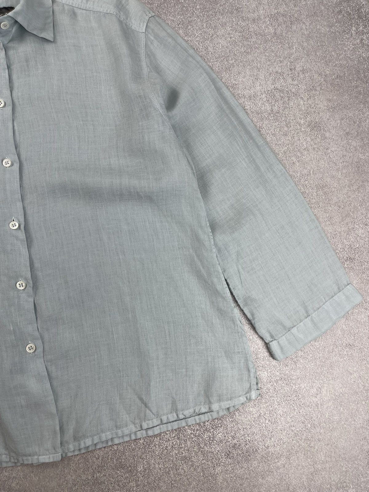 Japanese Brand Oska Linen Long Sleeve Shirt Size 1 Size S / US 4 / IT 40 - 2 Thumbnail
