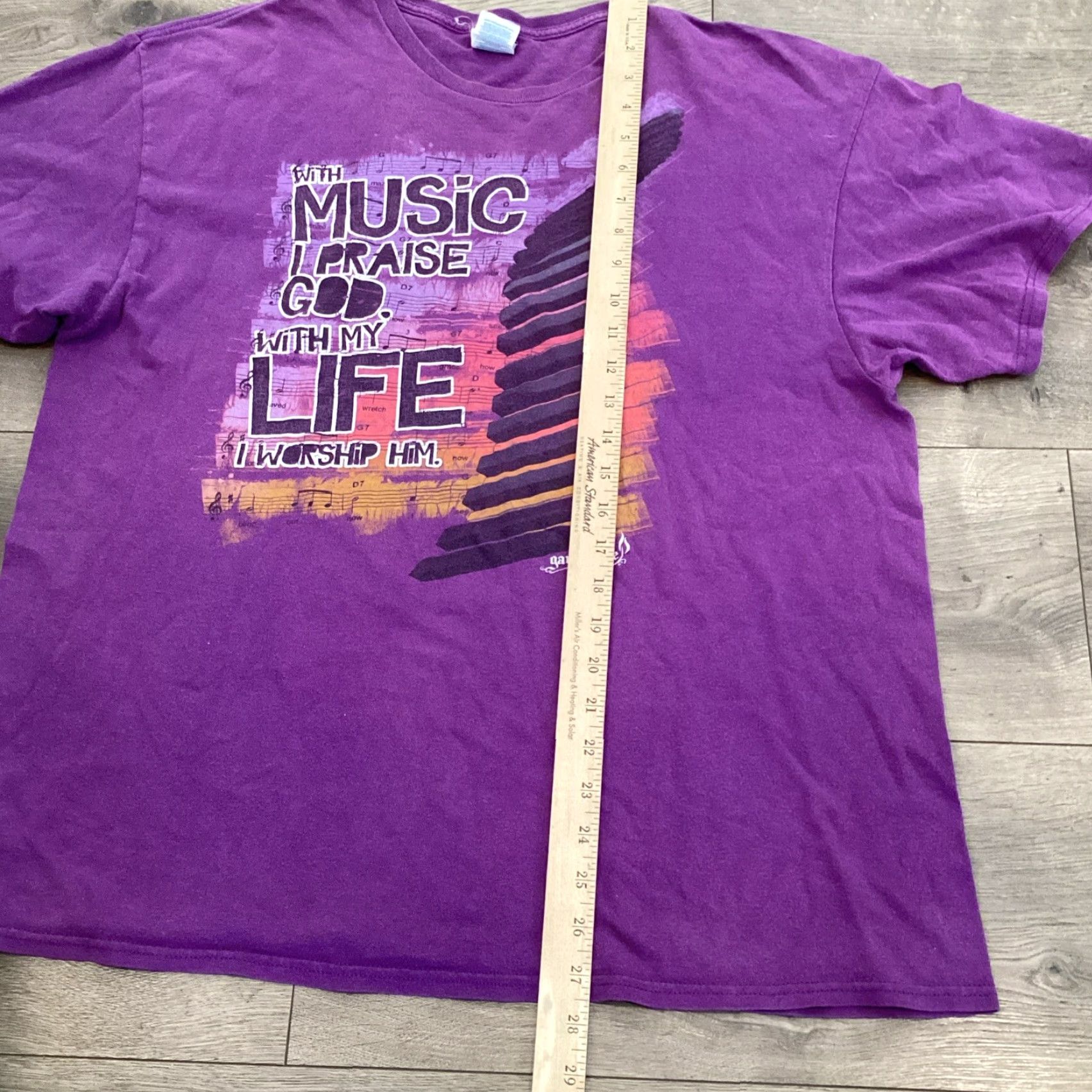 Delta VINTAGE Delta Jesus Tee Graphic Print Short Sleeve T-Shirt Unisex Adult XL Purple Size XL / US 12-14 / IT 48-50 - 6 Thumbnail