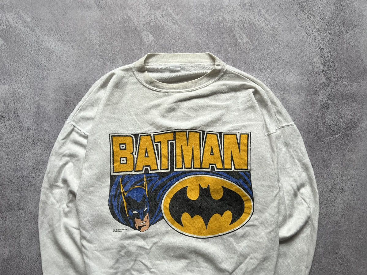 DC Comics × Vintage Vintage DC Comics Inc. 80s 90s Batman Logo Sweatshirt Size US S / EU 44-46 / 1 - 2 Thumbnail