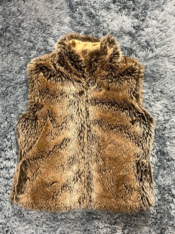Vintage Fur vest y2k swag Size M / US 6-8 / IT 42-44 - 1 Thumbnail