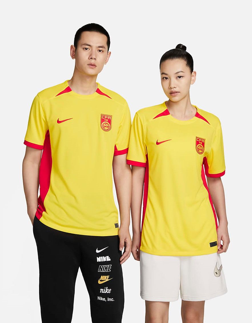 Nike Nike China CFA Soccer Jersey Yellow National Team Size XL / US 12-14 / IT 48-50 - 2 Thumbnail