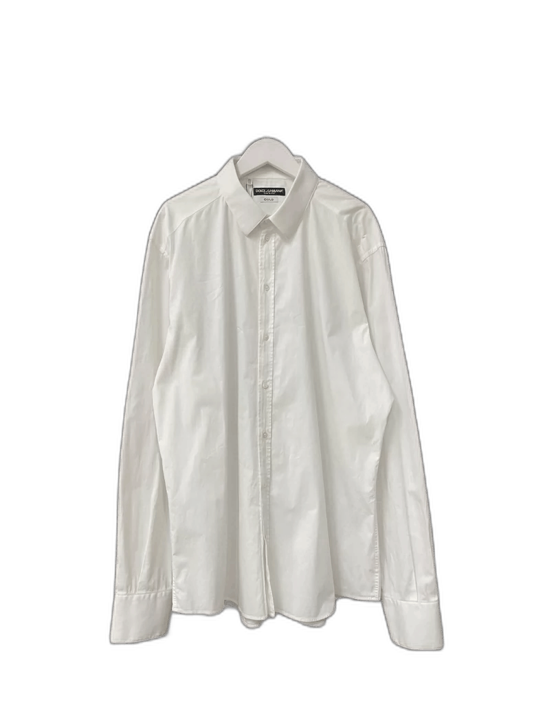 Dolce & Gabbana Dolce & Gabbana Long Sleeve White Shirt Size US M / EU 48-50 / 2 - 1 Thumbnail