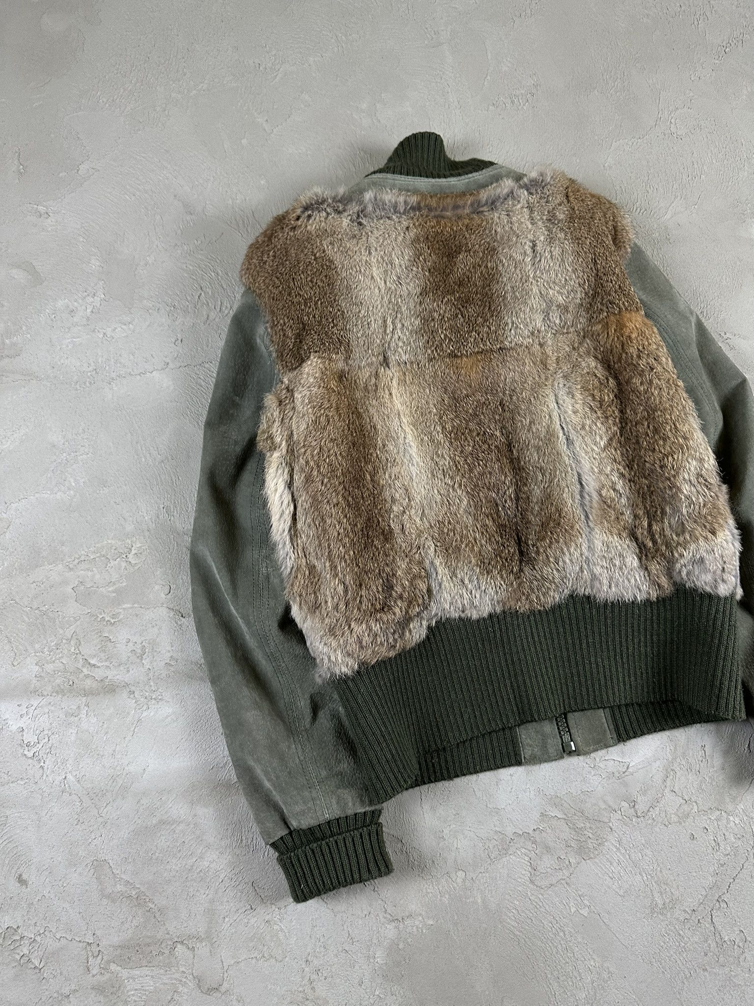 Mustang Vintage Mustang Y2k Real Fur Leather Boxy Bomber Jacket 00s Size M / US 6-8 / IT 42-44 - 10 Thumbnail