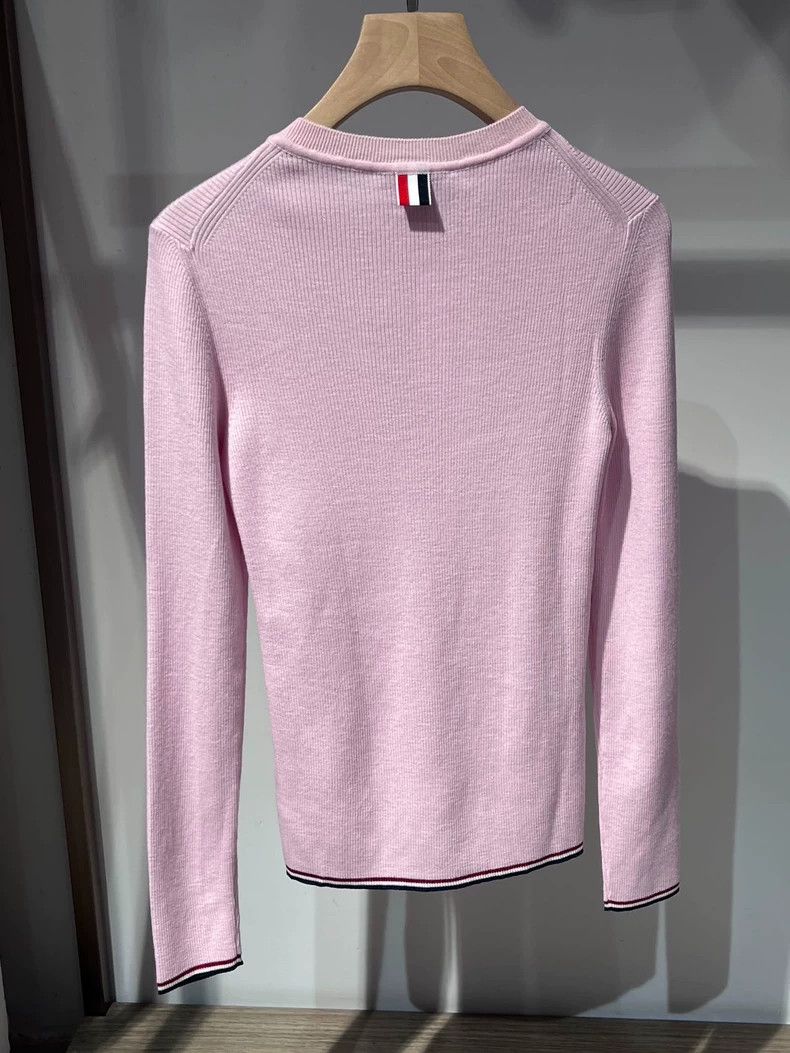 Thom Browne Thom Browne Pink wool knit sweater Size S / US 4 / IT 40 - 2 Thumbnail