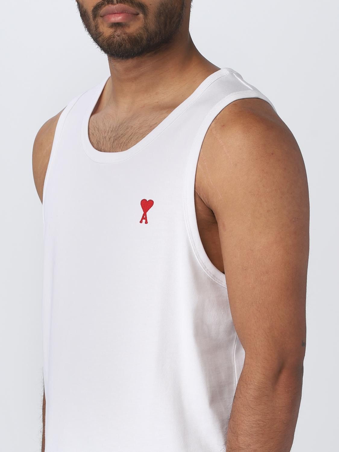AMI Ami Paris Tank Top White NEW 200$ Size US XXL / EU 58 / 5 - 3 Thumbnail