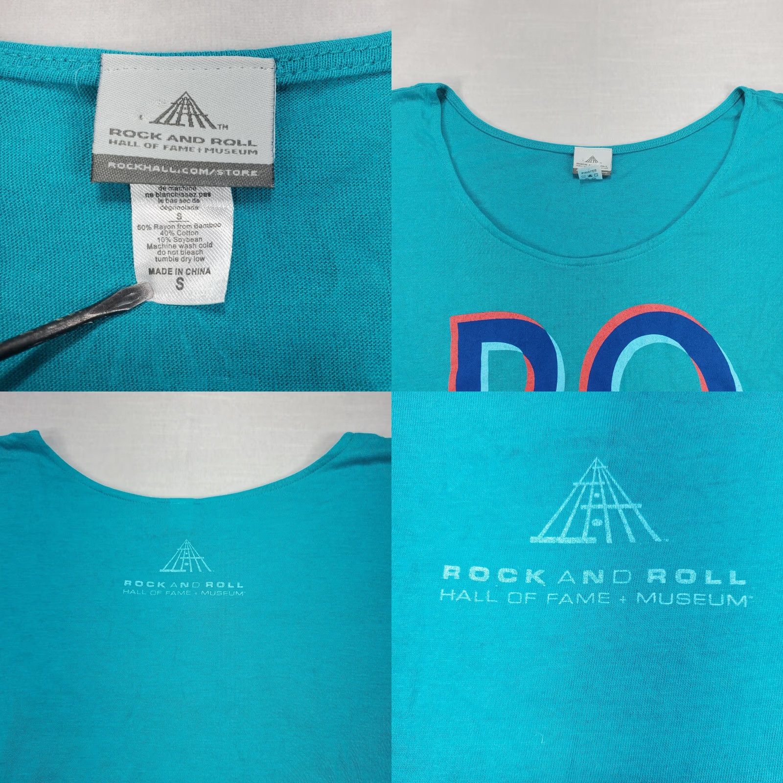 Vintage ROCK AND ROLL HALL OF FAME Museum Shirt Ladies Small Womens T Shirt Size S / US 4 / IT 40 - 8 Thumbnail