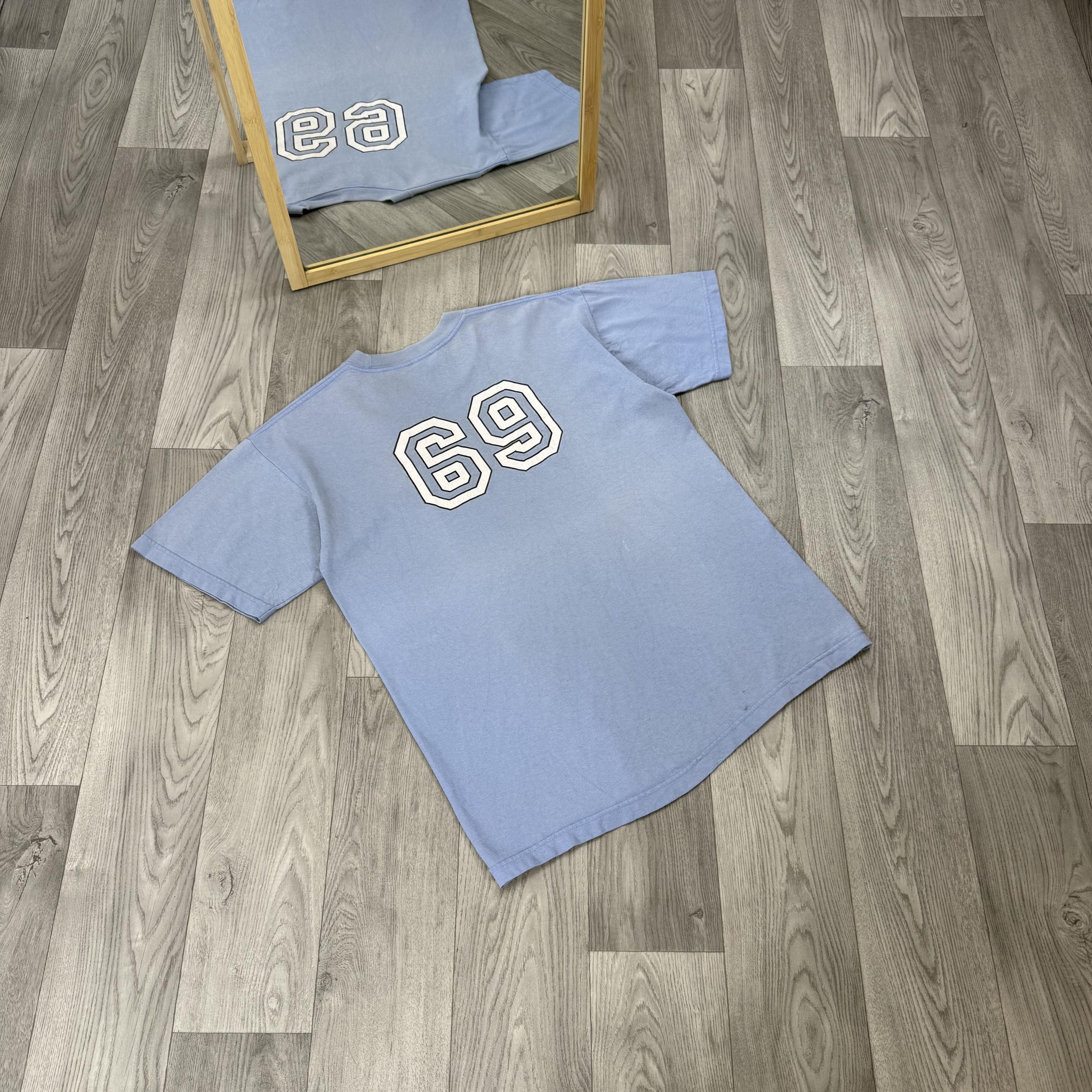 Hook-Ups Vintage Porn Star 69 Rare Graphic Blue Pornstar Tee Shirt Size US L / EU 52-54 / 3 - 6 Thumbnail