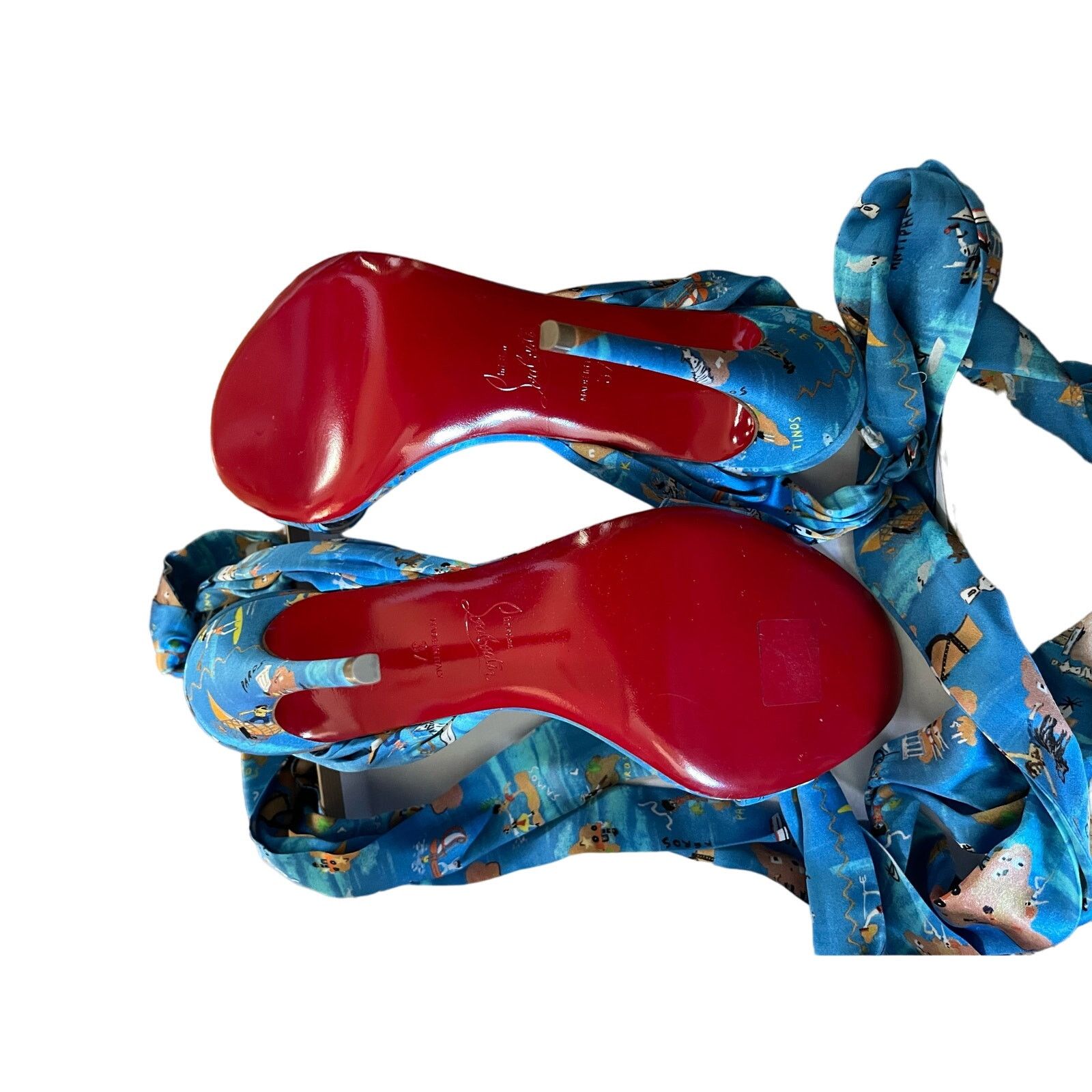 Christian Louboutin Christian Louboutin Sandale Du Desert Odissey Tie Heels 37 Size US 6.5 / IT 36.5 - 5 Thumbnail