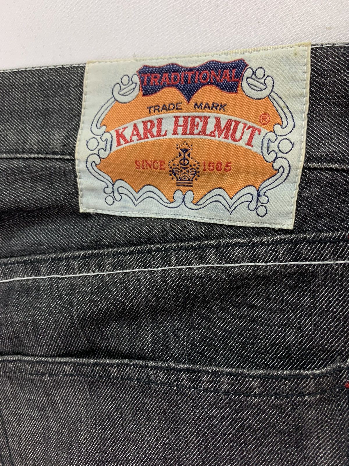 Karl Helmut × Pink House × Vintage Vintage 90s Karl Helmut Embroided Jeans deadstock Size US 32 / EU 48 - 14 Thumbnail