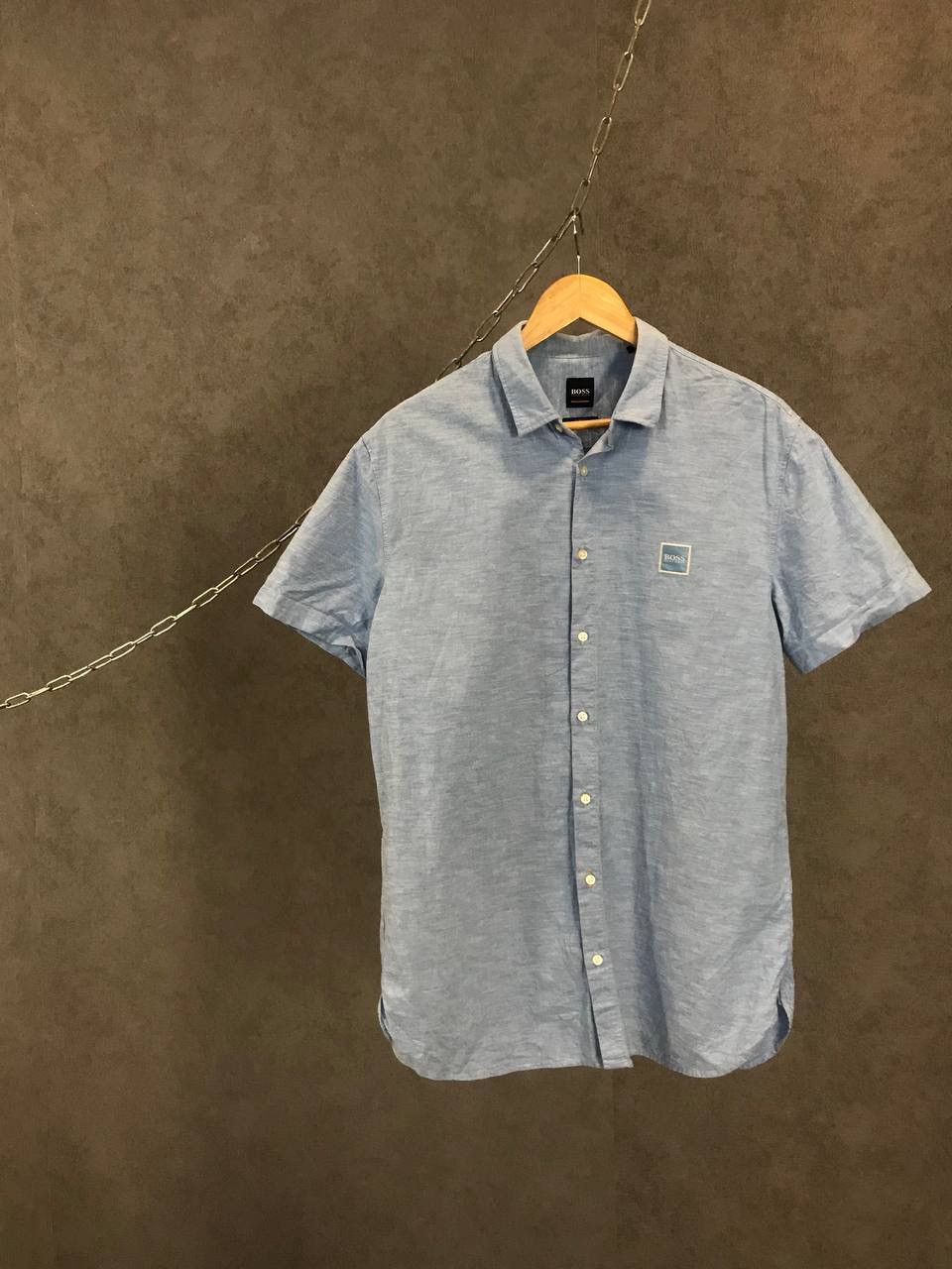 Hugo Boss Hugo Boss luxury designer logo shirt Size US L / EU 52-54 / 3 - 1 Thumbnail