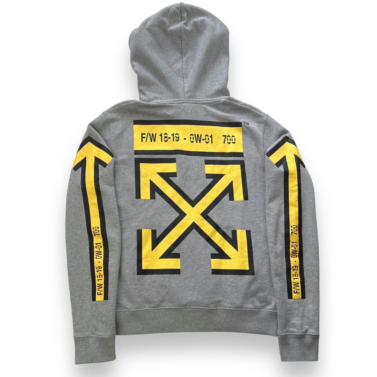 Off-White Off-White Yellow Arrows Hoodie Size US S / EU 44-46 / 1 - 2 Thumbnail