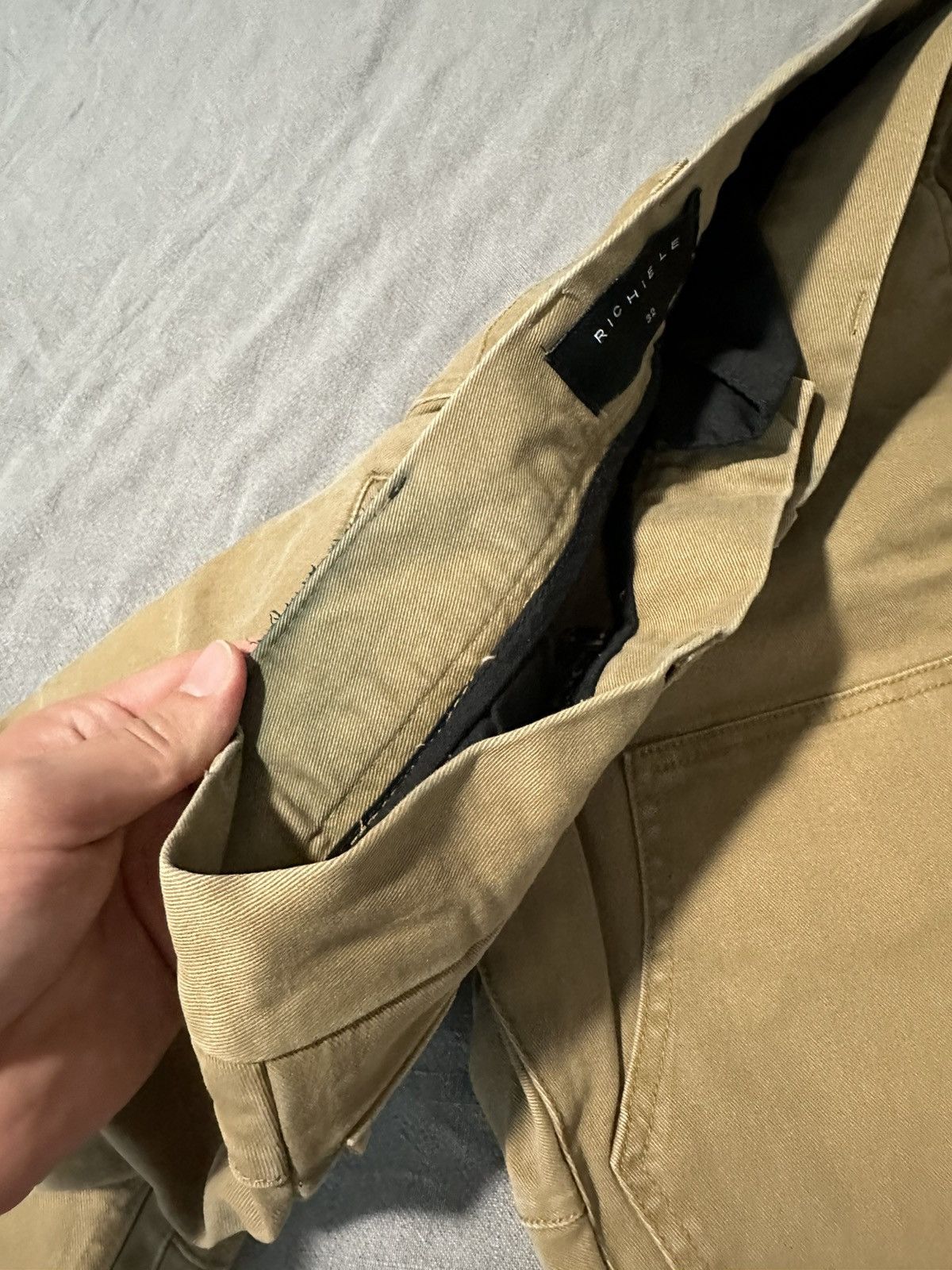 Richie Le Collection Richie Le Khaki Carpenter Pants Size US 32 / EU 48 - 4 Thumbnail