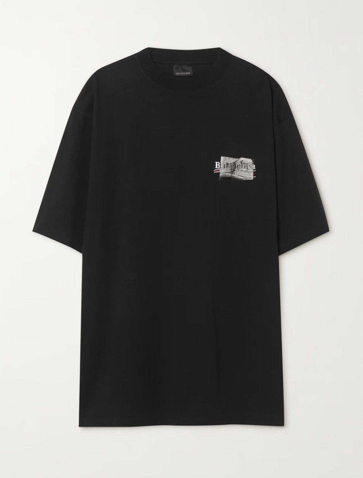 ●送料込●BALENCIAGA●Small Fit Tubular Gaffer T-Shirt Diy metal tシャツ ラージフィット