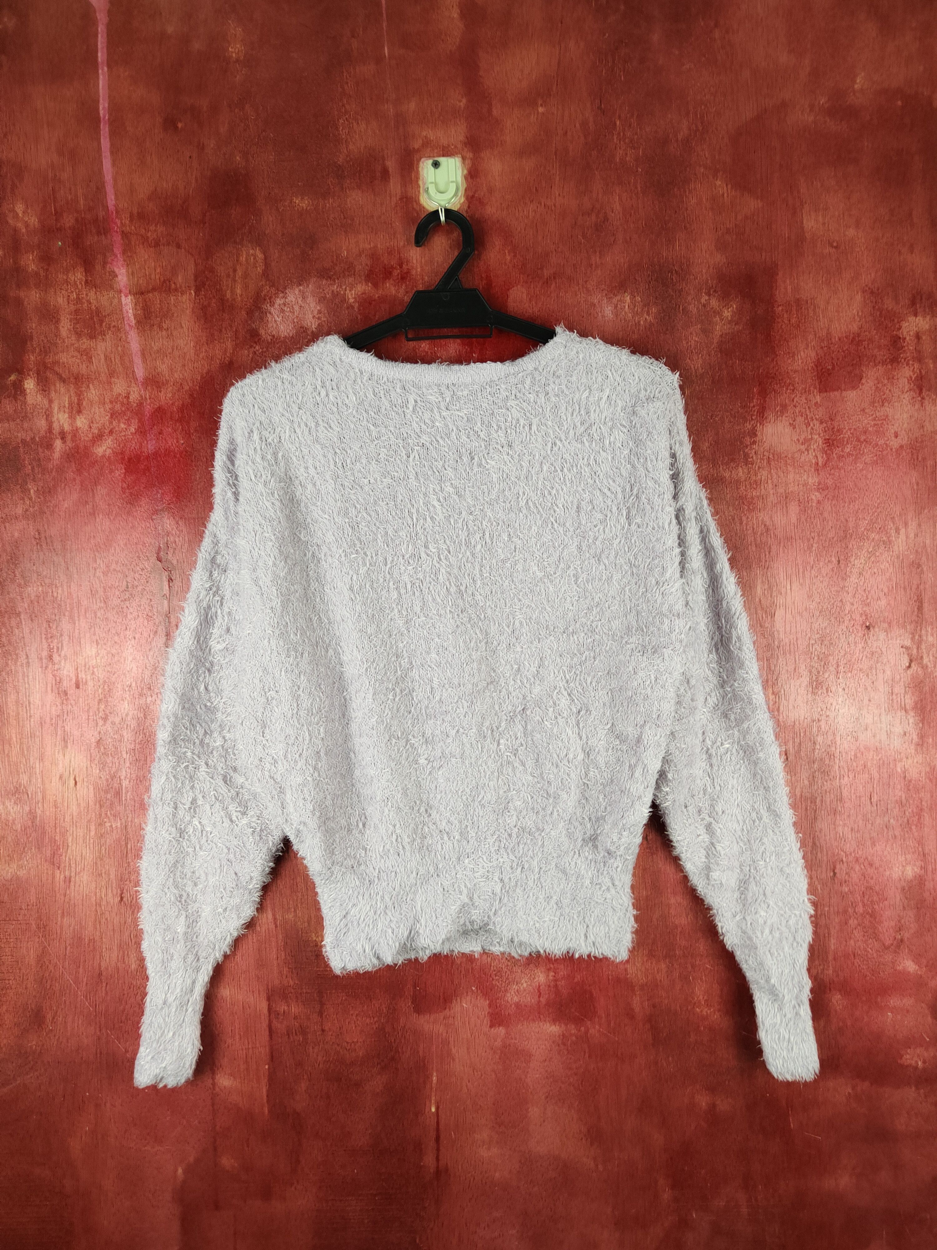 Homespun Knitwear Earth Music & Ecology Purple Fur Mohair Knitwear #S1978 Size M / US 6-8 / IT 42-44 - 7 Thumbnail