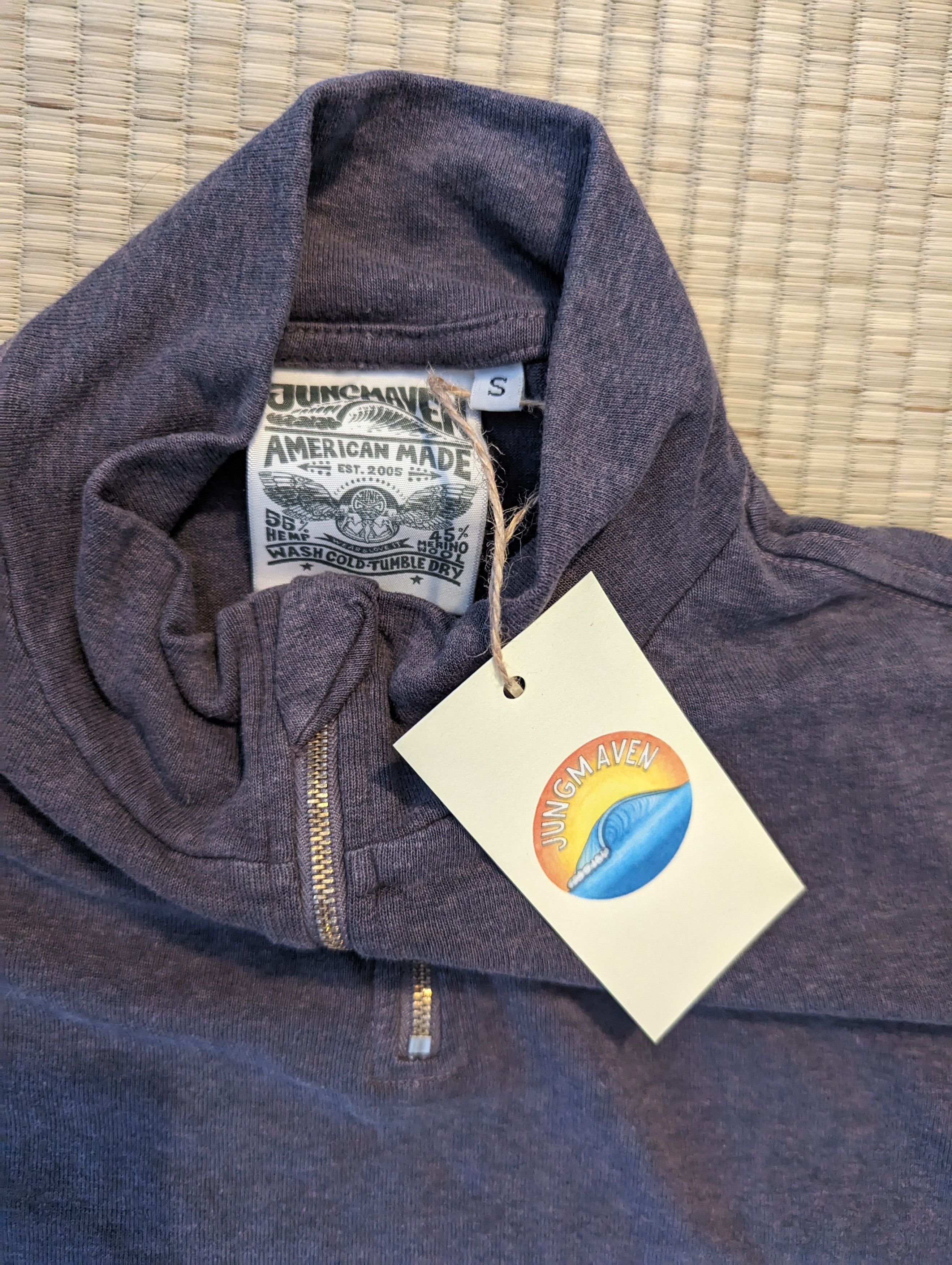 Jungmaven NWT Jungmaven IWEYOU Hemp Merino Wool 1/4 Zip Sweatshirt Size US S / EU 44-46 / 1 - 3 Thumbnail