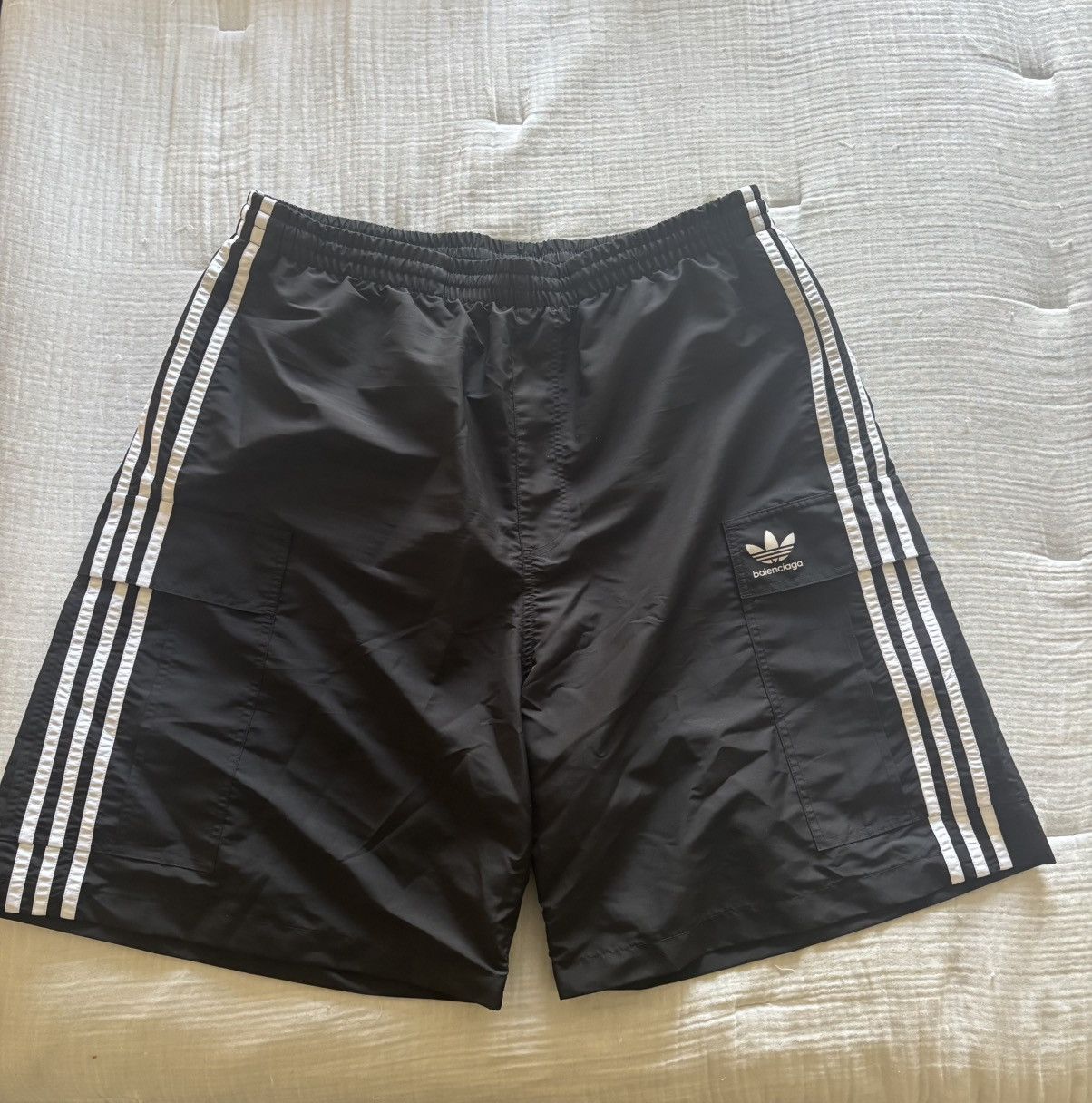 Adidas × Balenciaga BALENCIAGA ADIDAS SWIM SHORTS Size US 34 / EU 50 - 1 Thumbnail
