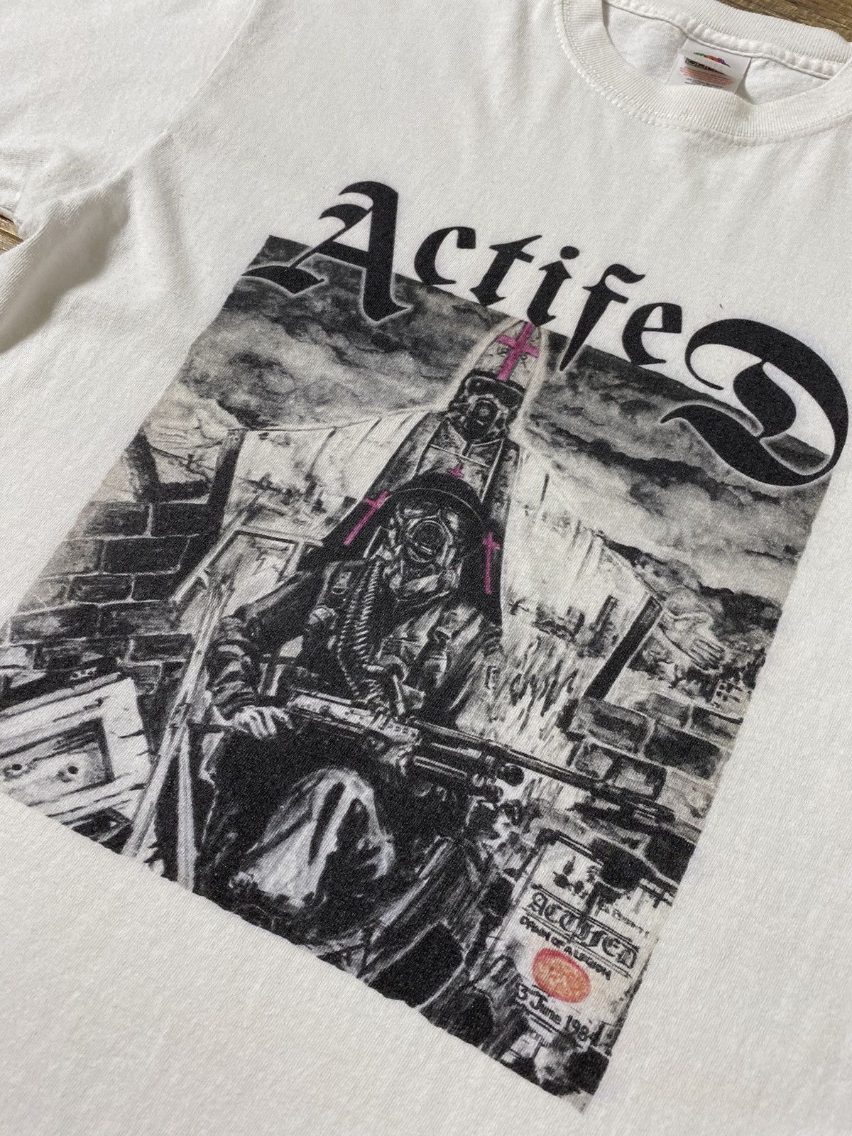 Fruit Of The Loom Vintage Actifed Post-Punk Band Tee Fruit of the Loom M Size US M / EU 48-50 / 2 - 2 Thumbnail