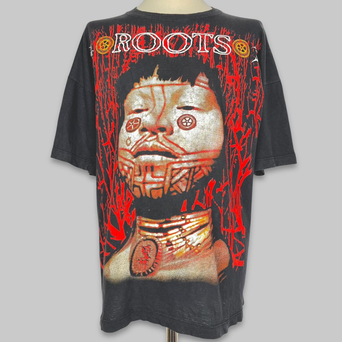 Band Tees Vintage Mid 90s Sepultura ‘Roots’ Euro Metal Band T Shirt Size US XL / EU 56 / 4 - 1 Thumbnail