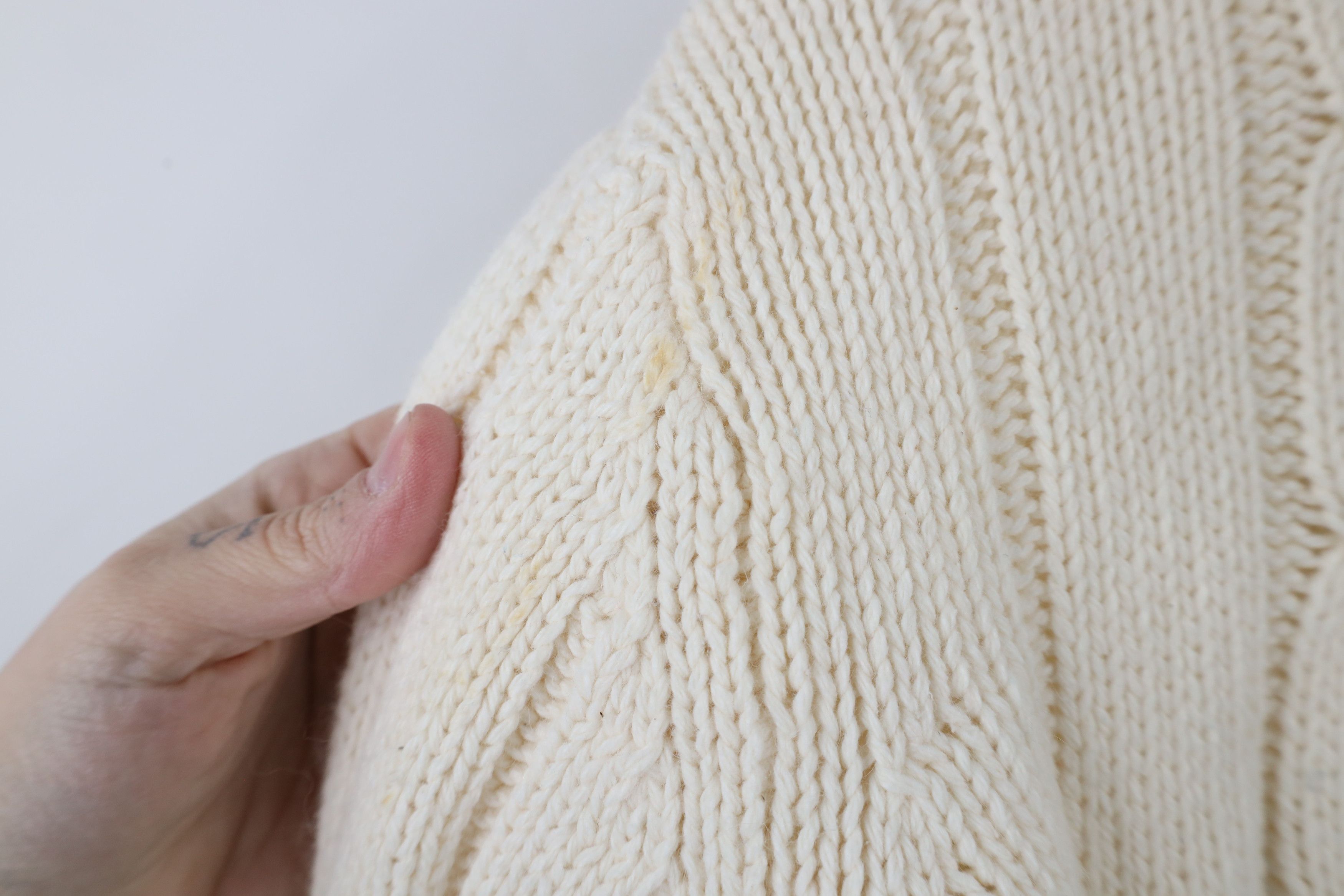 Columbia × Vintage Vintage Columbia Blend Chunky Cable Knit Turtleneck Sweater Size L / US 10 / IT 46 - 8 Thumbnail