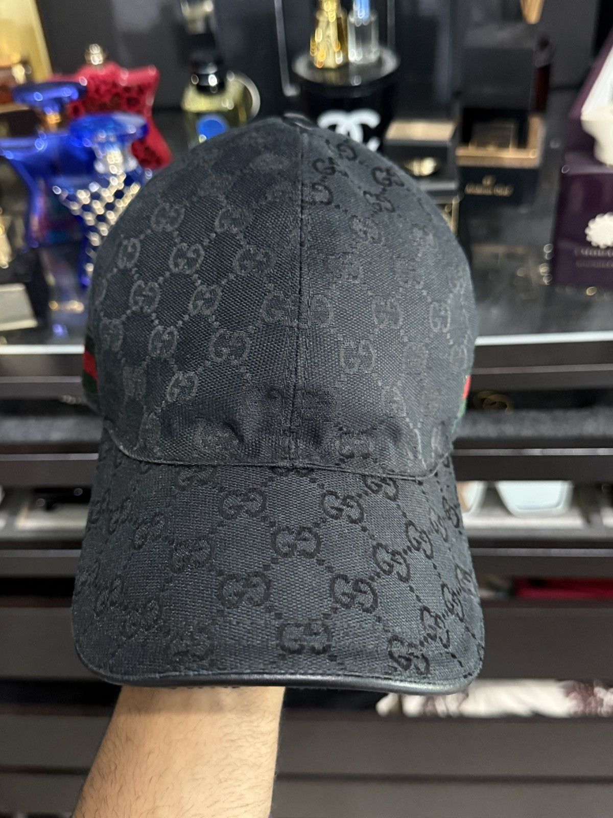Gucci ブラック GGパターン キャップ Gucci Gucci GG black monogram Baseball Hat XL | Grailed