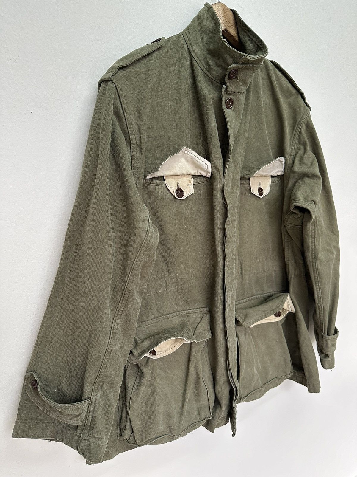 Vintage True Vintage Circa 50s France Armee OG Military Jacket Size US L / EU 52-54 / 3 - 5 Thumbnail
