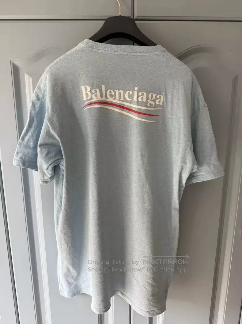 Balenciaga Balenciaga Haze Blue Coke Short Sleeve XS Size US XS / EU 42 / 0 - 2 Thumbnail