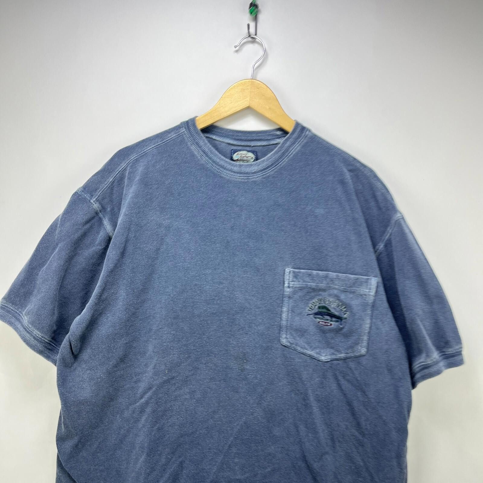 Tommy Bahama Vintage 90s Tommy Bahama Fish Pocket T-Shirt Faded Large Size US L / EU 52-54 / 3 - 2 Thumbnail