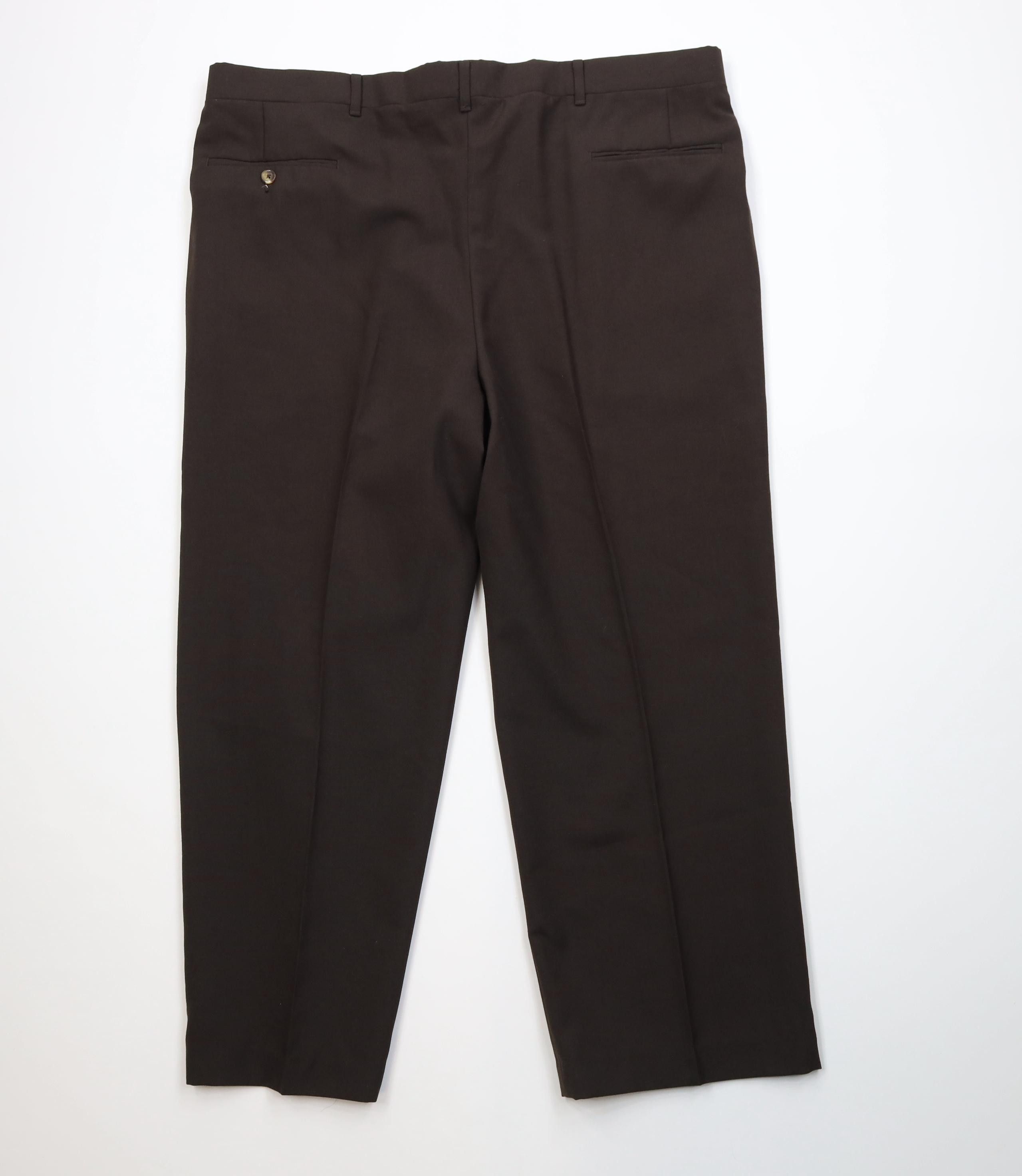 Vintage Vintage 90s Streetwear Knit Wide Leg Chino Pants Brown Size US 42 / EU 58 - 12 Thumbnail