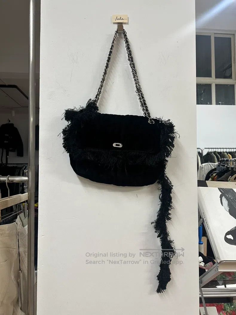 Junya Watanabe Junya Watanabe Fringe Velvet Handbag Size ONE SIZE - 1 Thumbnail