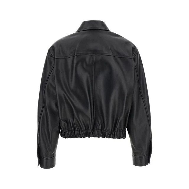 Versace Versace Black Leather Jacket New & Authentic (Women's size:I Size XS / US 0-2 / IT 36-38 - 2 Thumbnail