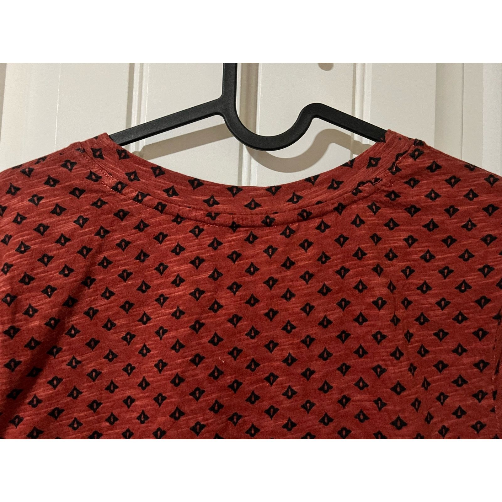 Liz Claiborne V-Neck Tee XS Brick Rust Top Blouse Short Sleeve Button Size XS / US 0-2 / IT 36-38 - 11 Thumbnail
