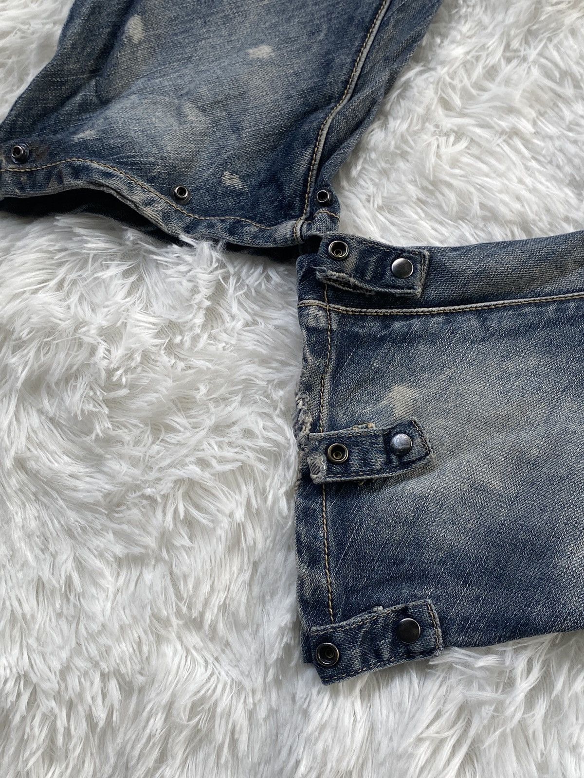 PPFM 🔥RARE🔥Vintage PPFM Banana Cut Denim Jeans Bondage Size US 31 - 17 Thumbnail