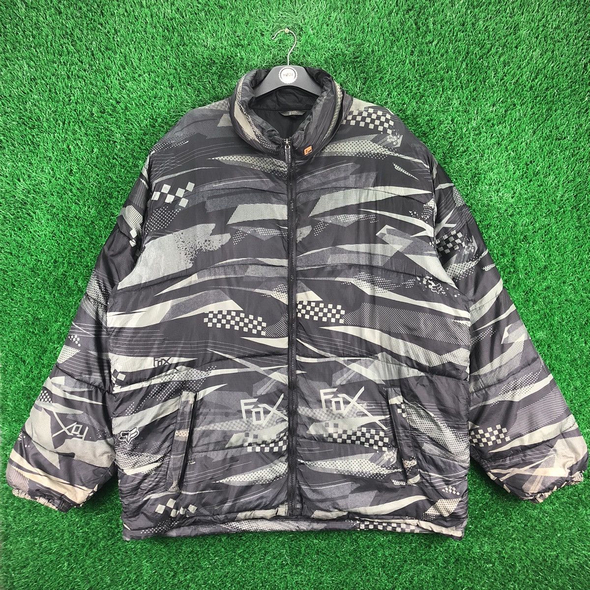 Fox Racing Vintage Fox Racing Fullprint Puffer Jacket Oversize Size US XXL / EU 58 / 5 - 1 Thumbnail