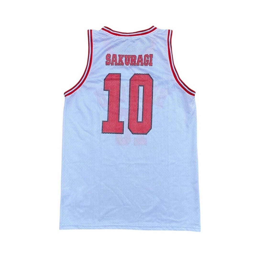 Anime Vintage Slam Dunk Shohoku Anime Manga Jersey Sakuragi No 10 Size US L / EU 52-54 / 3 - 2 Thumbnail