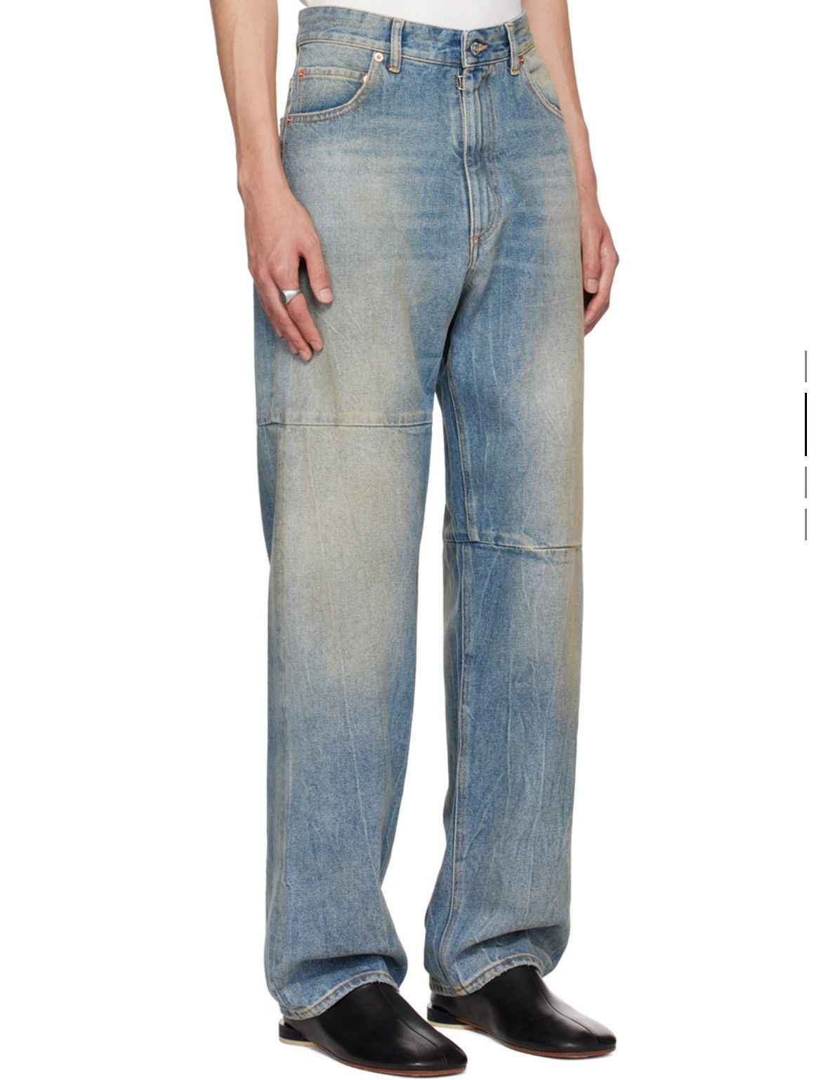 Maison Margiela Mm6 Maison Margiela Blue Faded Jeans Size US 34 / EU 50 - 6 Thumbnail