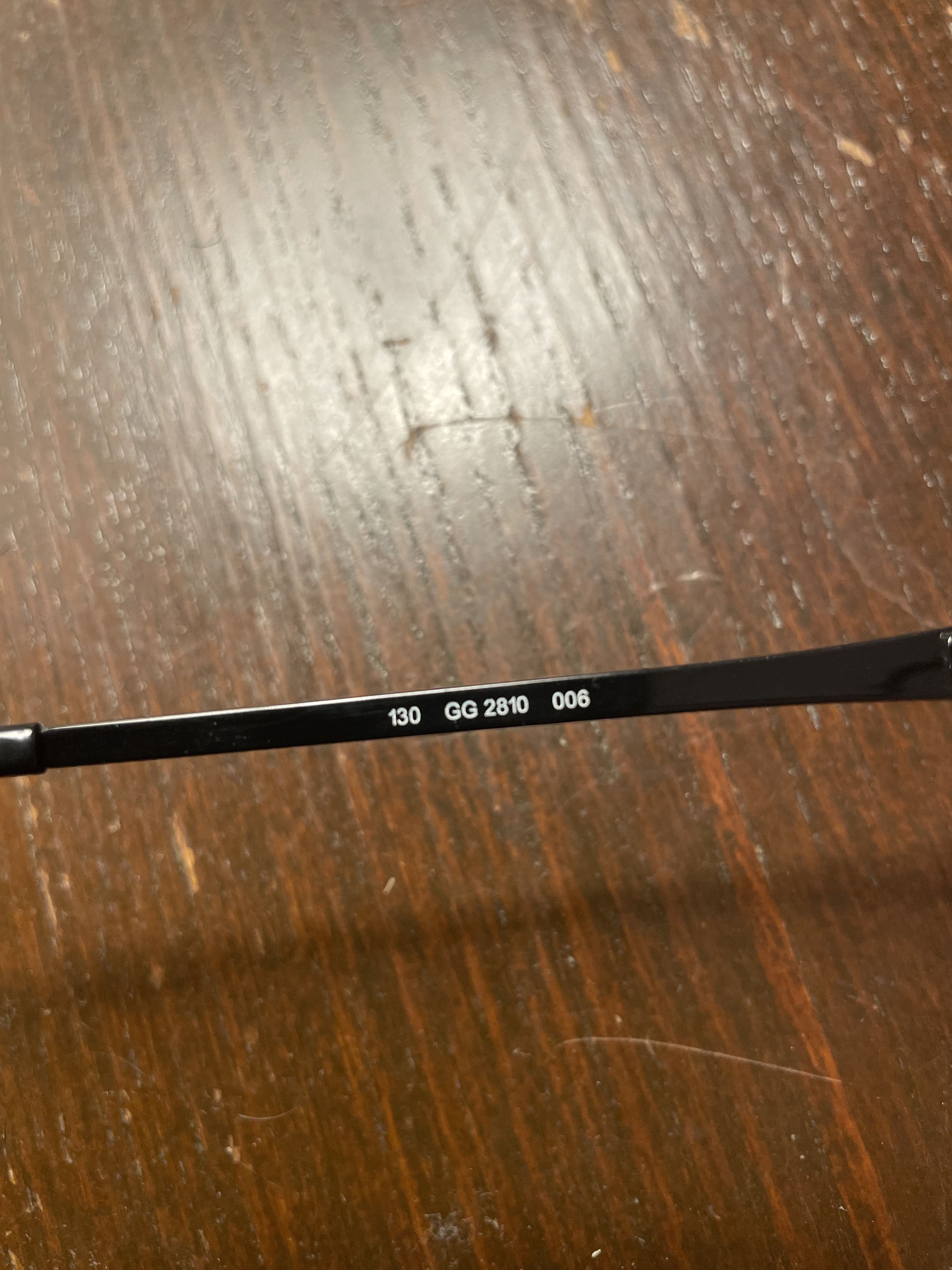 Gucci Gucci 00s Thin Black Glasses with Silver Logo Size ONE SIZE - 5 Thumbnail