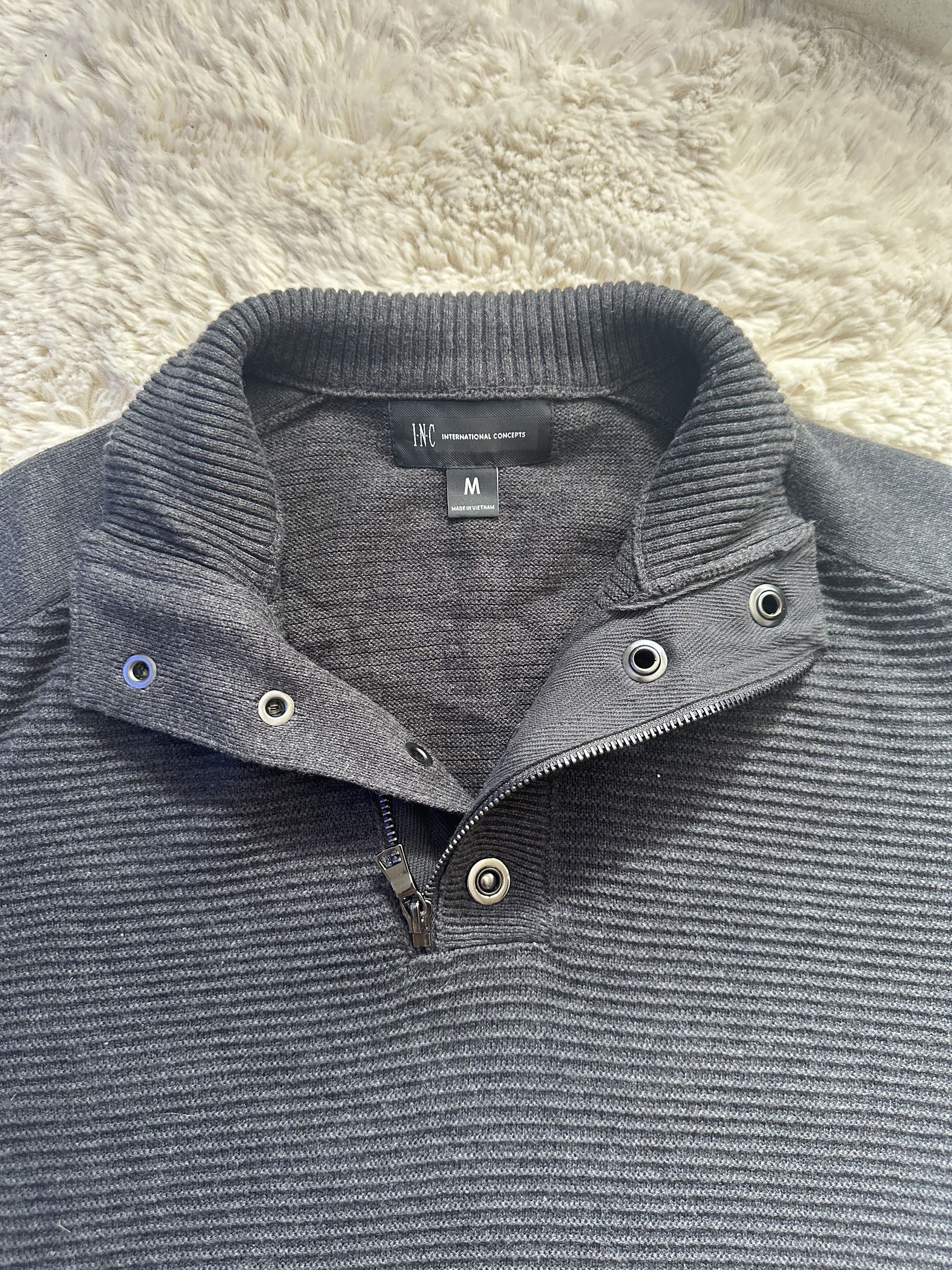 I.N.C INC International Concepts black long sleeve sweater Size US M / EU 48-50 / 2 - 3 Thumbnail