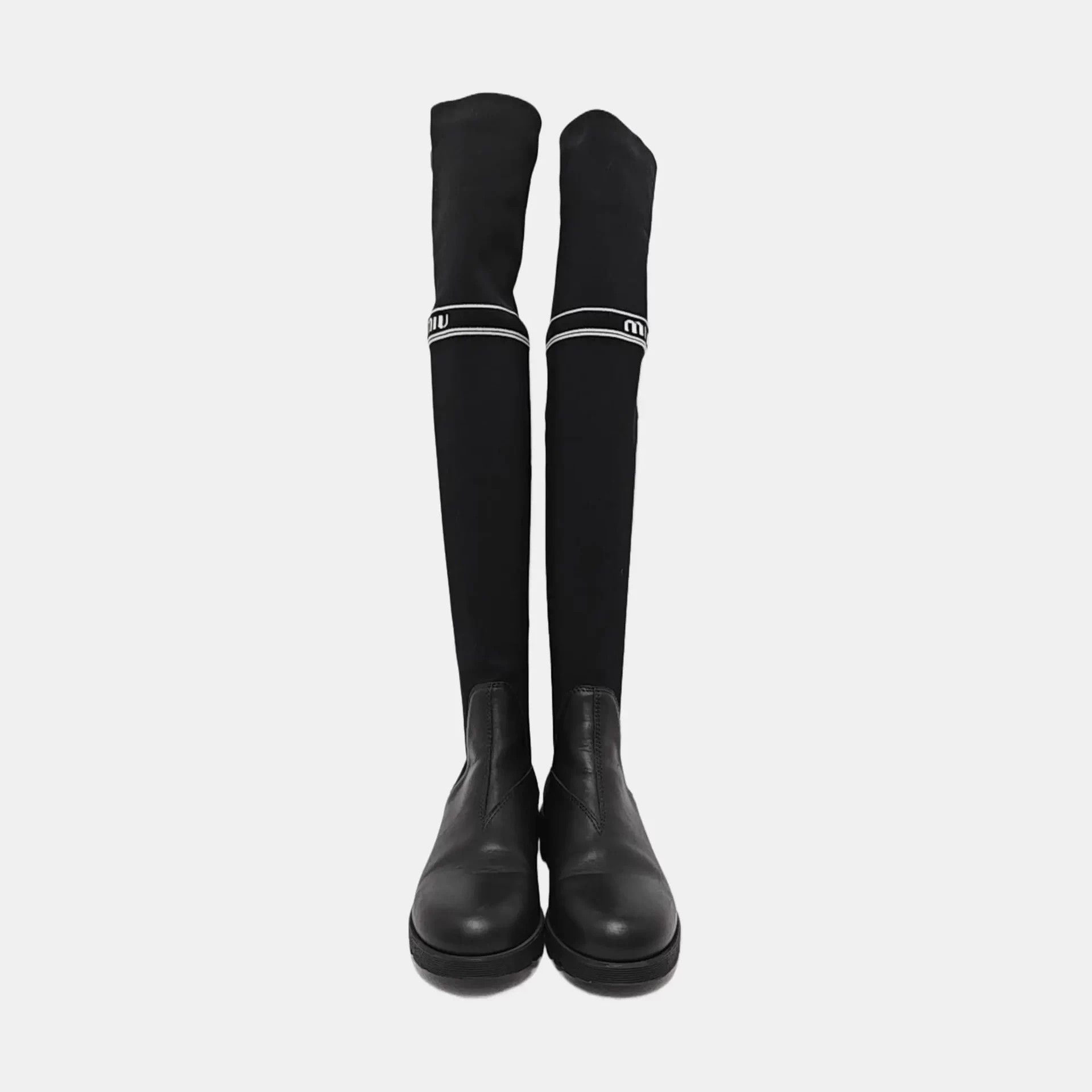 Miu Miu MIUMIU tall boots 38 Size US 7.5 / IT 37.5 - 7 Thumbnail