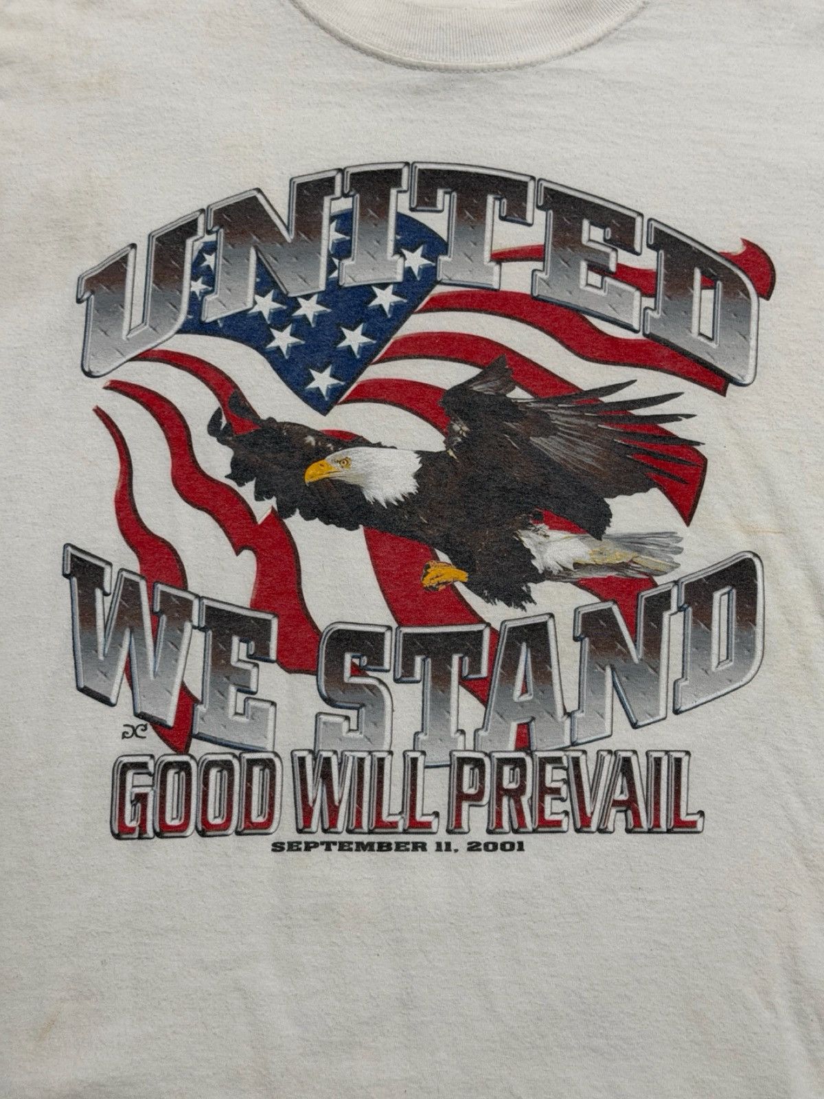 Gildan United we stand Vintage September 11th Tribute Shirt Size US XL / EU 56 / 4 - 3 Thumbnail