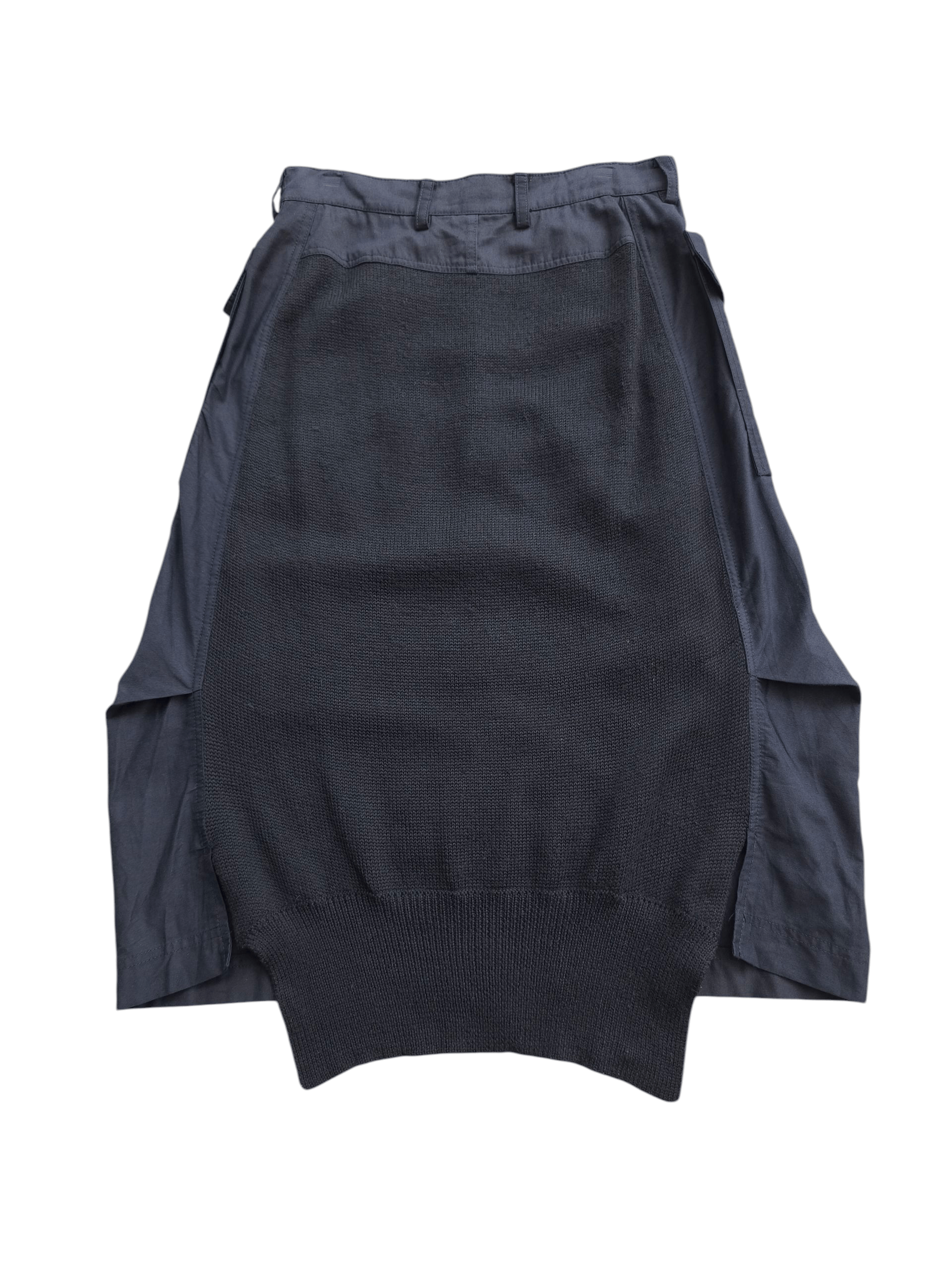 Yohji Yamamoto Yohji Yamamoto cargo skirt half wool knit Size 30" / US 8 / IT 44 - 3 Thumbnail