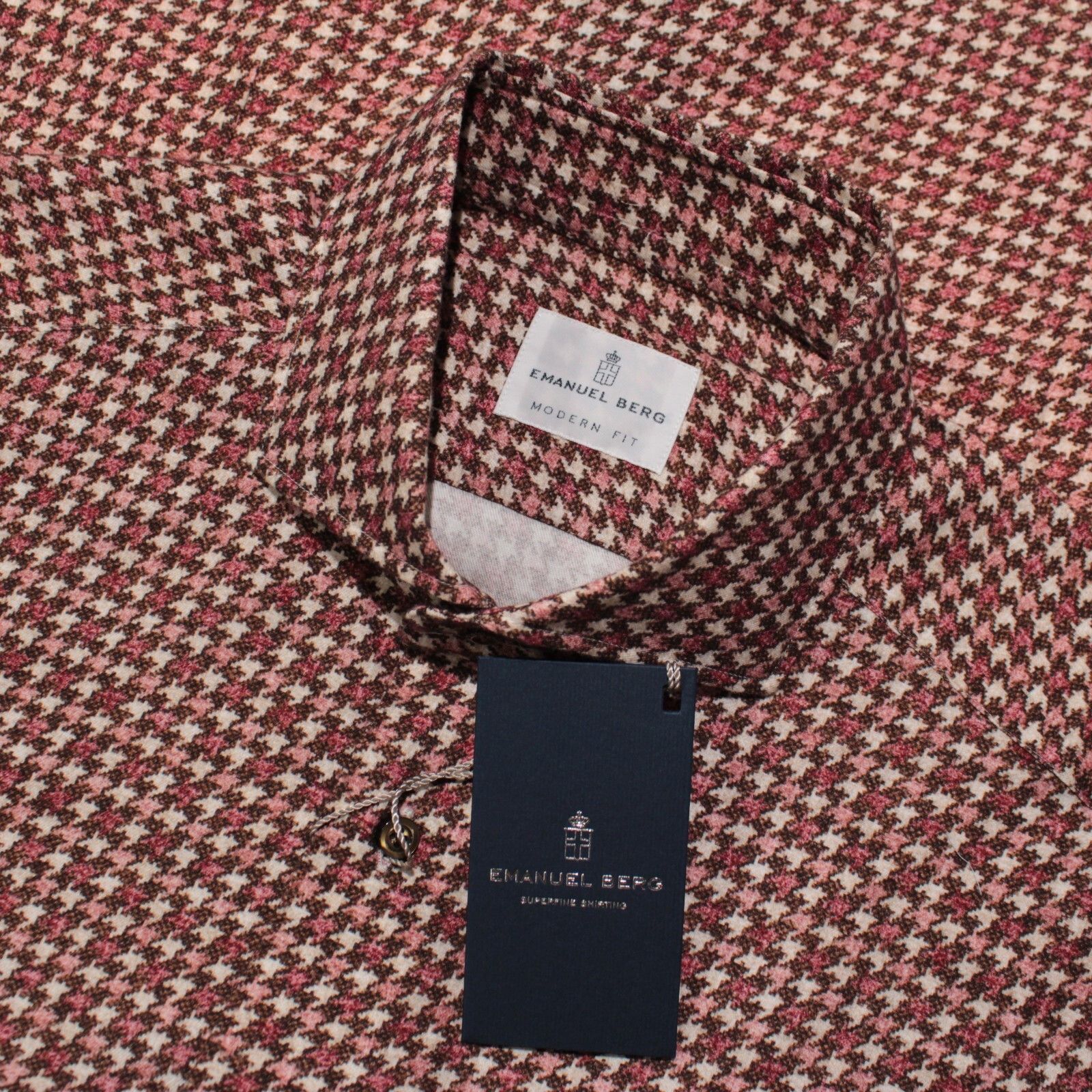 Emanuel Berg New with tags Shirt Size M US In Brown