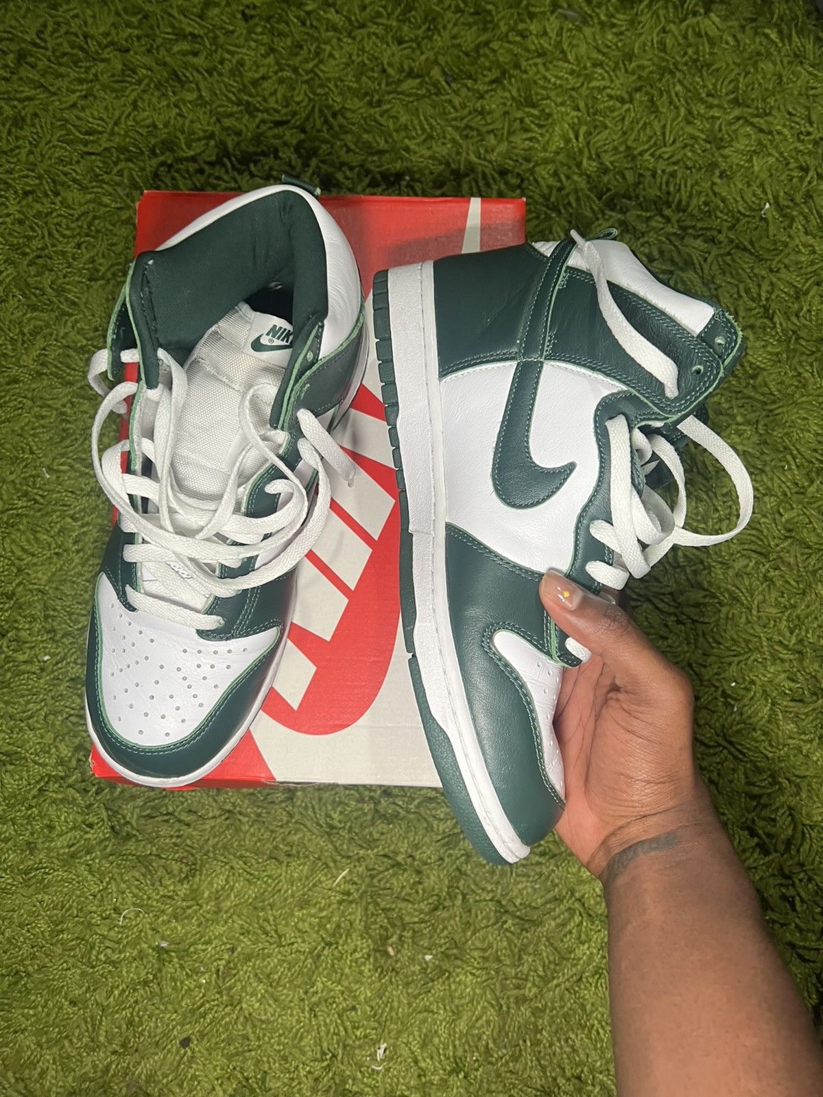 Nike Nike Dunk High Spartan Size US 9.5 / EU 42-43 - 3 Thumbnail