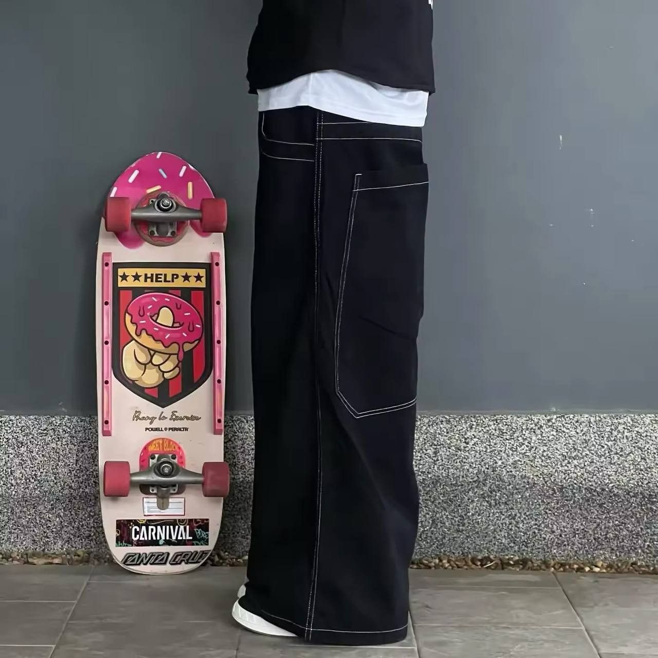 Japanese Brand × Vintage jeans and t-shirt suit with graphic embroidery Size 42L - 6 Thumbnail
